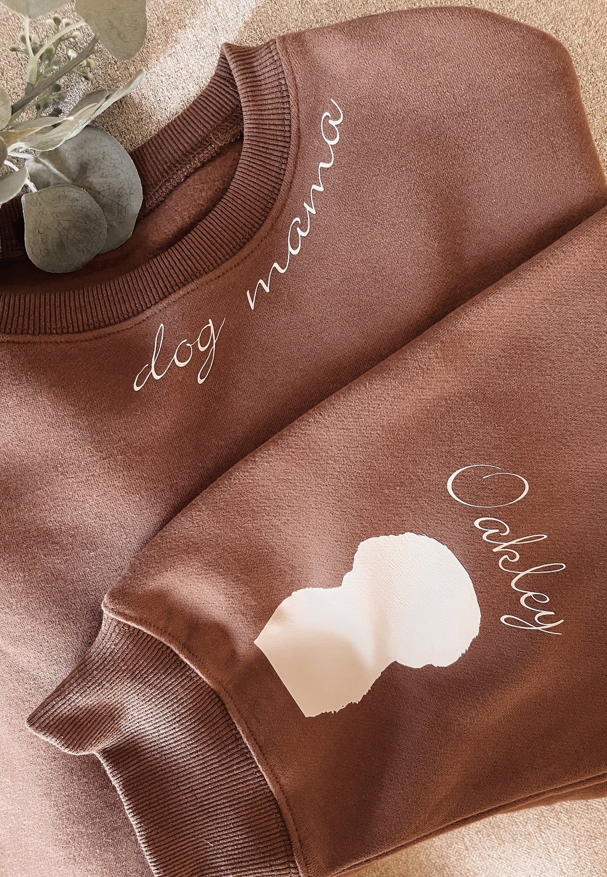 Personalized Dog Silhouette Apparel: Custom Pet Name Sleeve, Pet Owner, Gift
