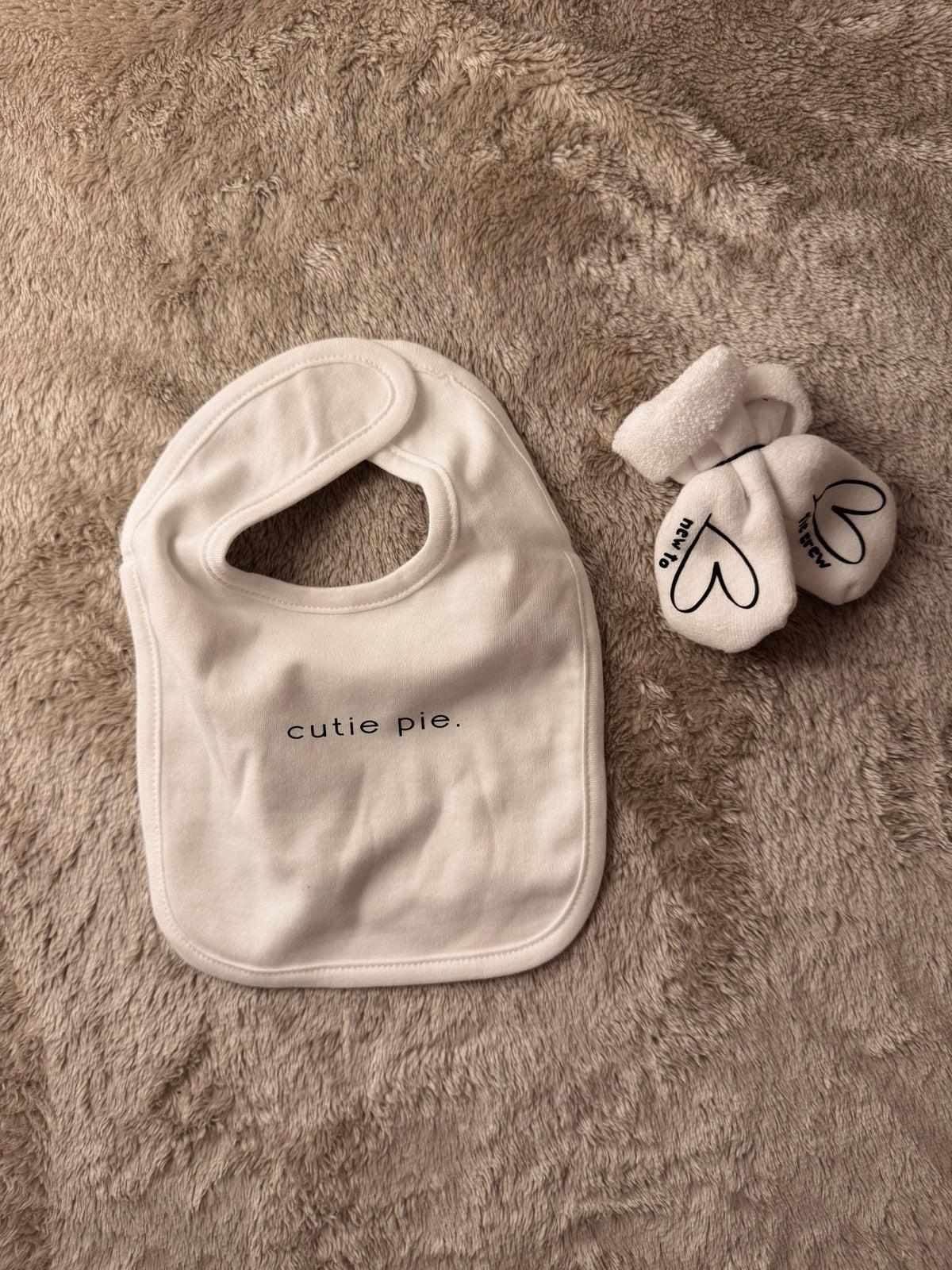 Personalized Baby Bib and Socks Set: Custom Infant Apparel