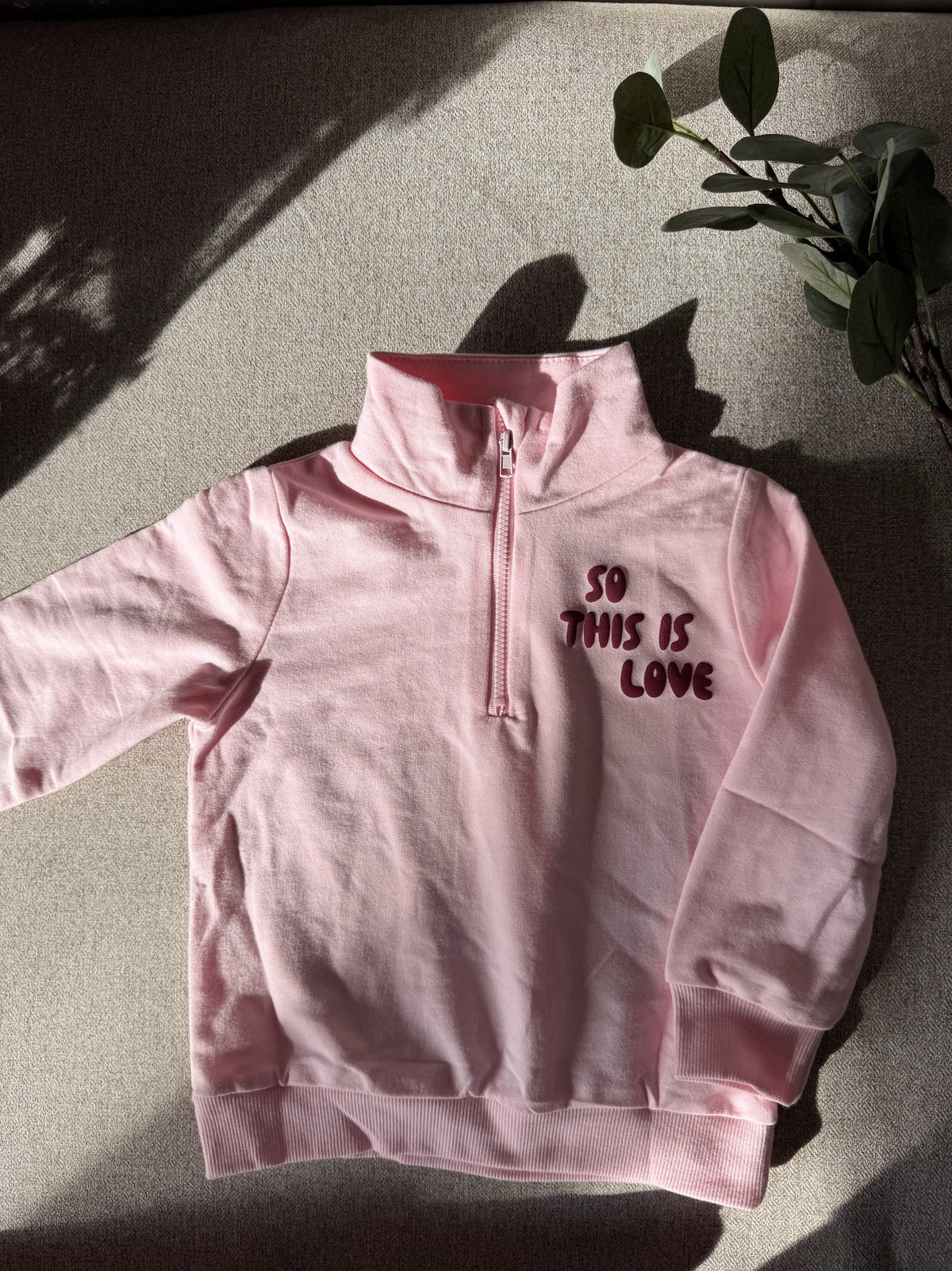 Personalized Kid / Toddler Lounge Set: Custom Matching Sweatpants & Quarter Zip, Simple Faith Sayings, Customized Pajamas