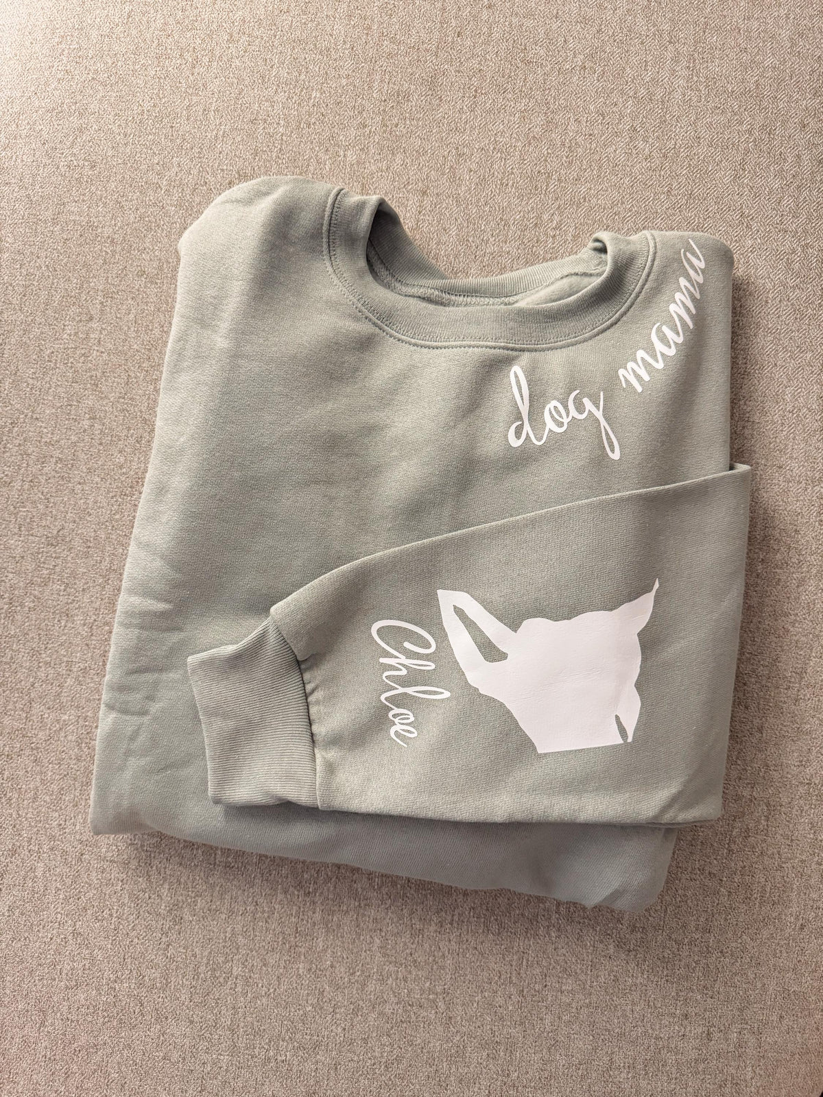 Personalized Dog Silhouette Apparel: Custom Pet Name Sleeve, Pet Owner, Gift
