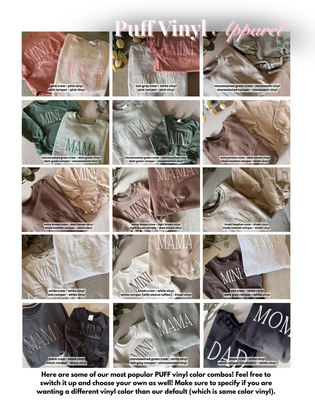 Personalized Mama and Mini Gift Bundle / Custom Crewneck, Infant Romper, Mommy and Me Apparel, Candle, Chocolate, Easy Gifts for Her