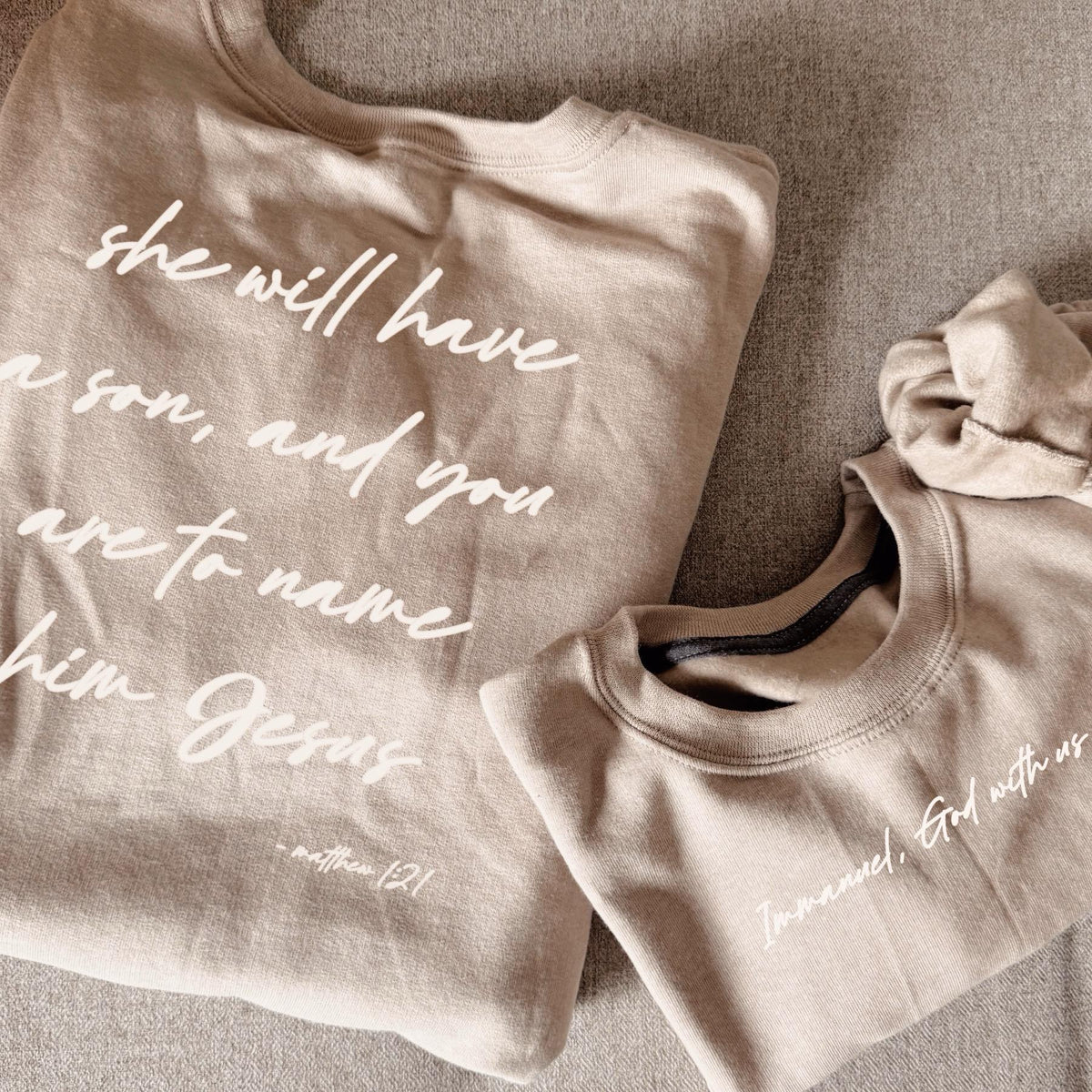 Personalized Christmas Apparel, Christian Gift Crewneck, T-Shirt, Hoodie