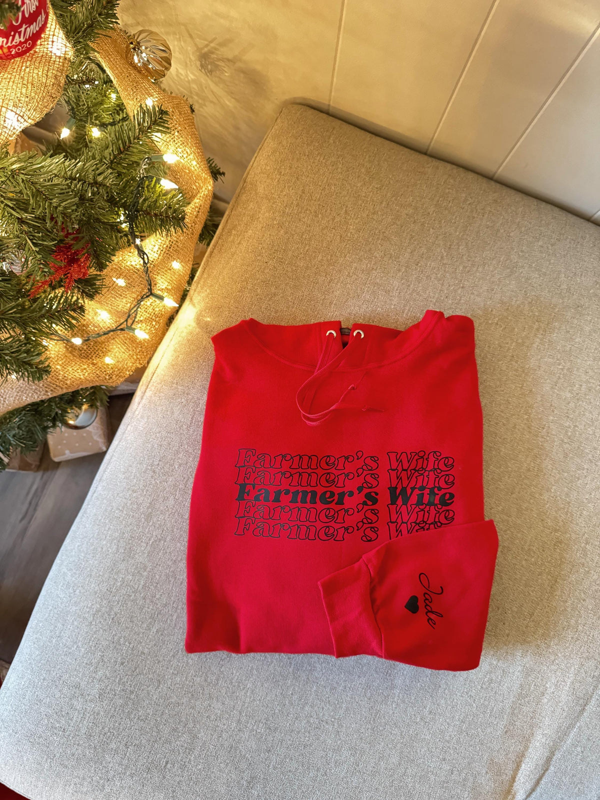 Farmer's Wife Apparel — "I Love My Farmer" Harvest Design, Tshirt, Crewneck, Hoodie