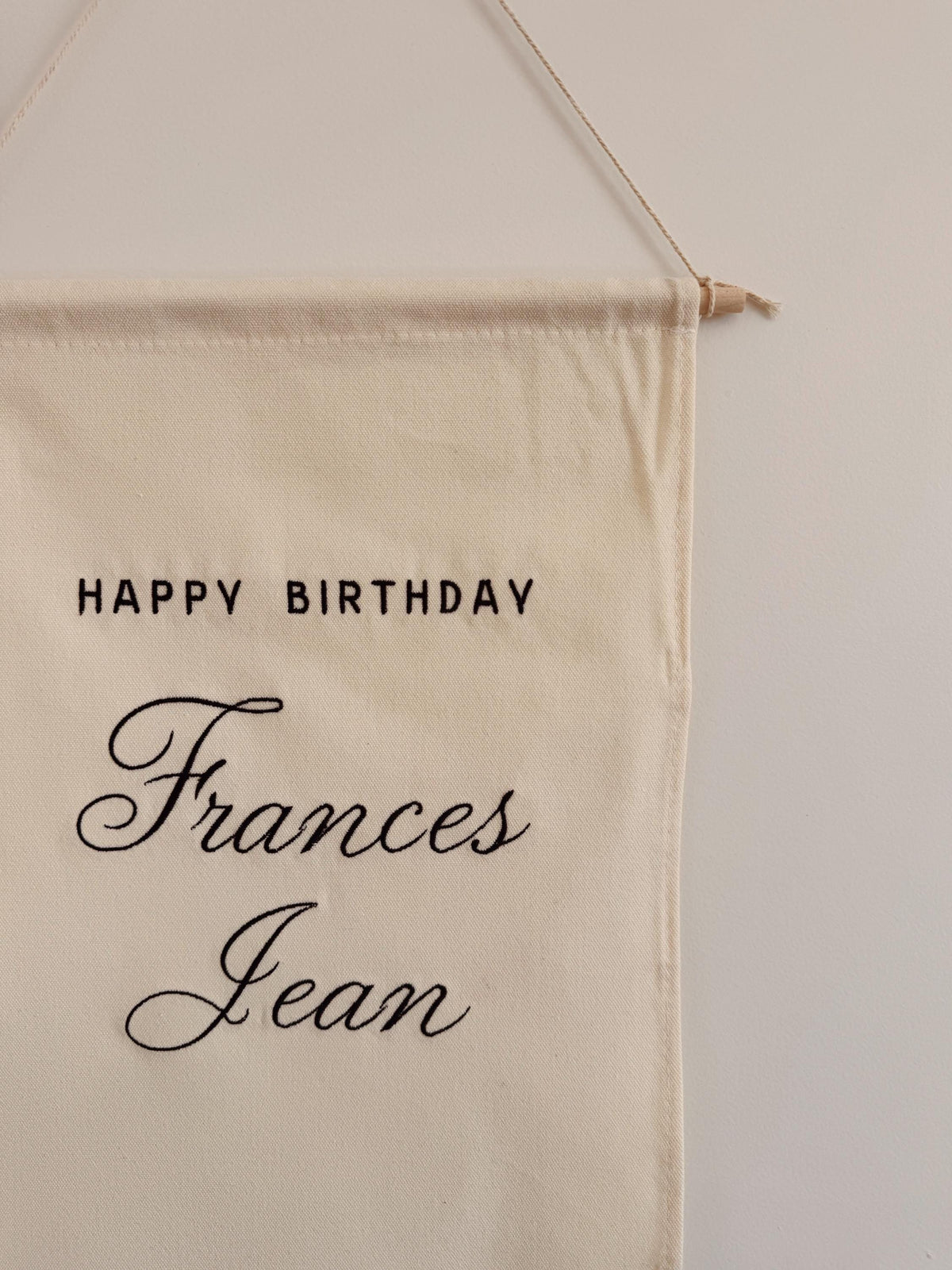 Custom Birthday Banner - Personalized Milestone Keepsake Pennant