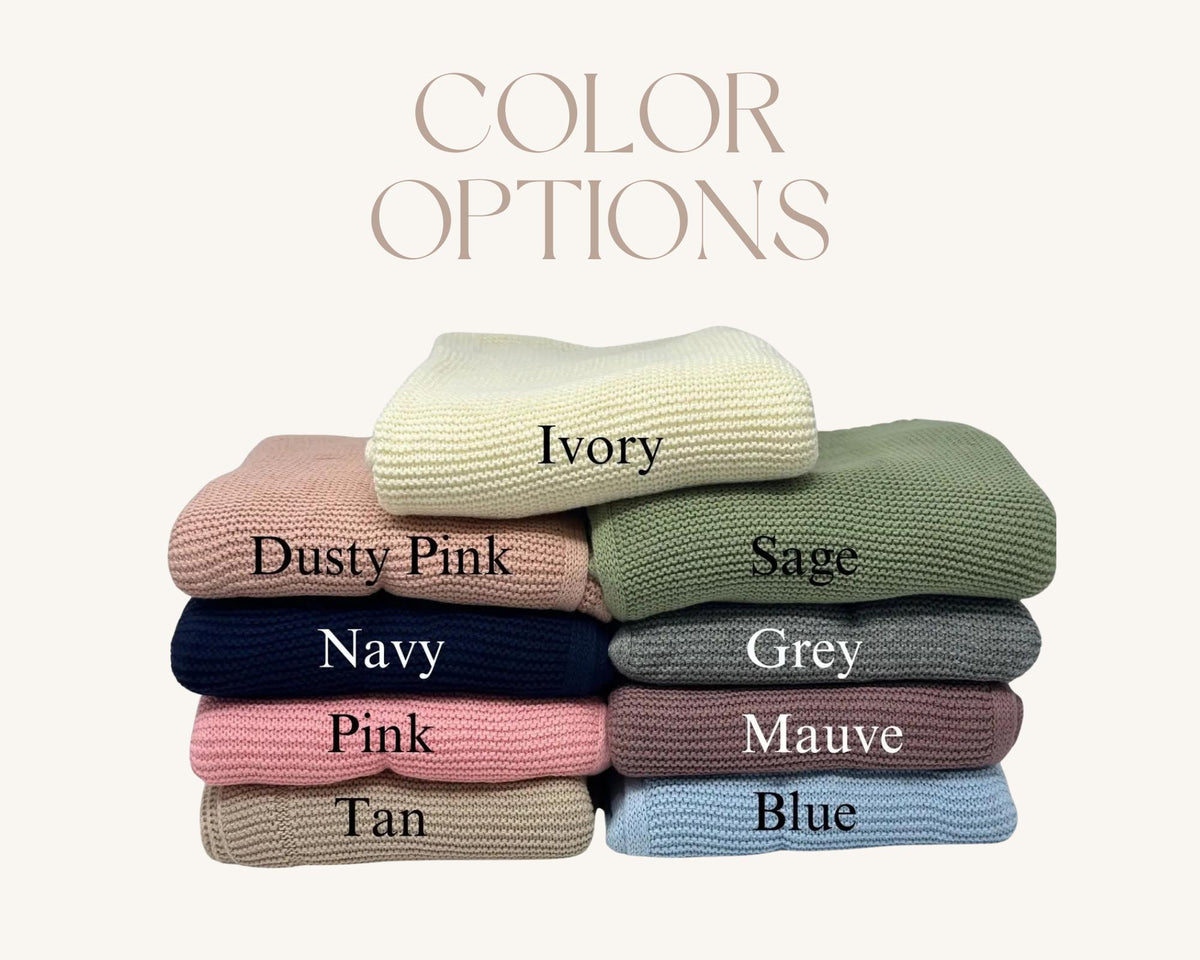 Baby blanket color options