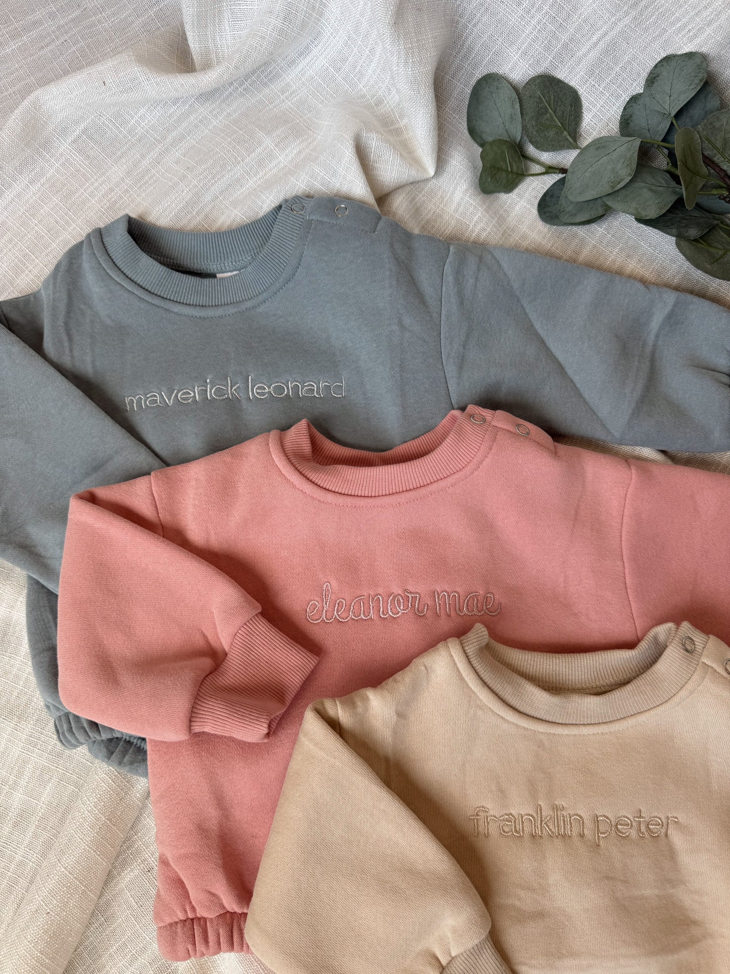 Embroidered Newborn Outfit - Personalized Baby Romper