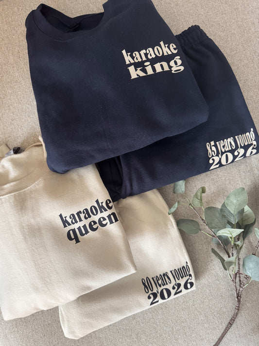 Grandparent Lounge Set: Custom Matching Sweatshirt & Pant