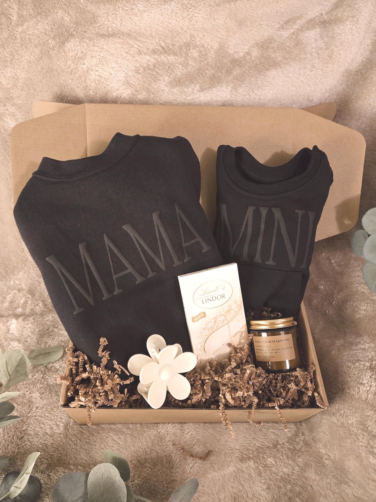 Mama & Mini Gift Bundle // Personalized Gift Basket, Christmas Gift Box, New Mama Gift, Custom Care Package, Gift for Her, Holiday Gift Box