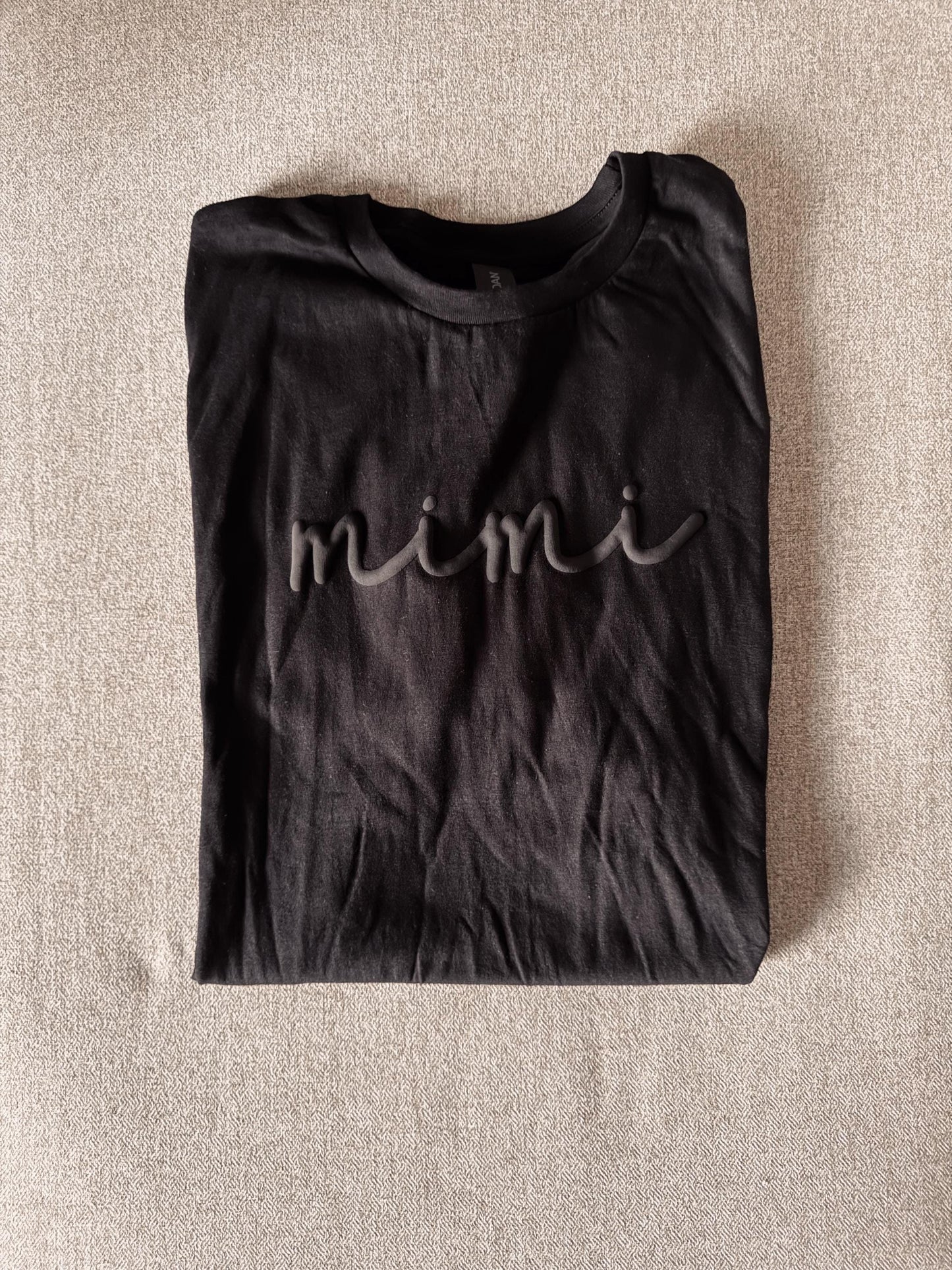 Personalized Grandma Puff Vinyl Sweatshirts / Crewneck, Custom, Neutral, Mimi, Nana, Gift, Christmas Gift, Mamaw, Grandma Gift, Birthday