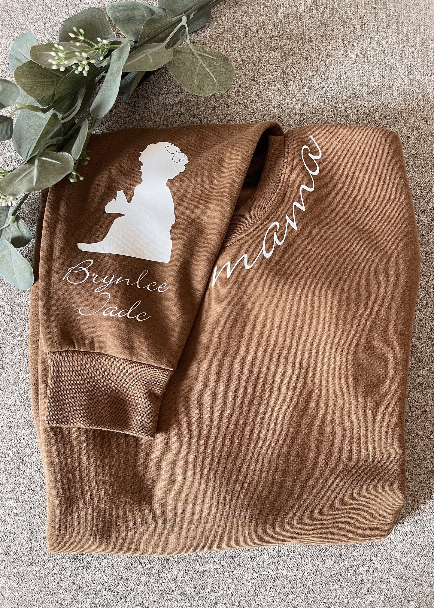Personalized Grandparent Apparel / Custom Tshirt: 'Mamaw' Design, Hoodie, Crewneck, Long sleeve