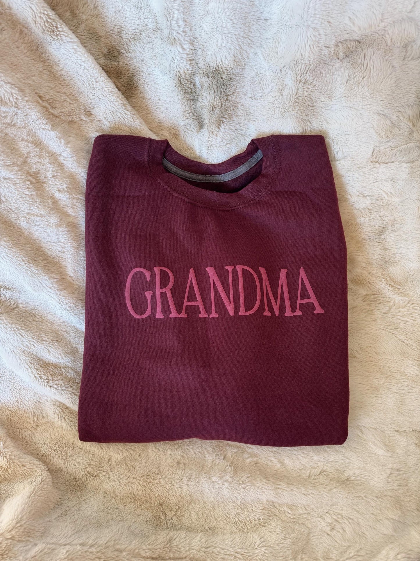 Personalized 'Grandma' Lounge Set: Custom Matching Sweatshirt & Pants