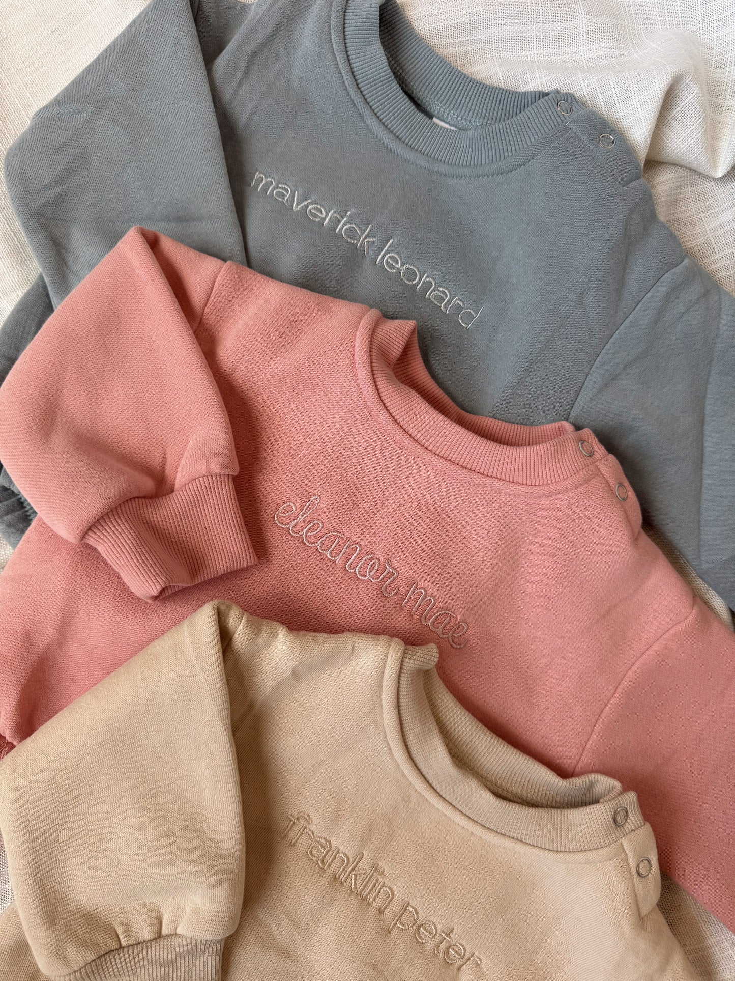 Embroidered Newborn Outfit - Personalized Baby Romper