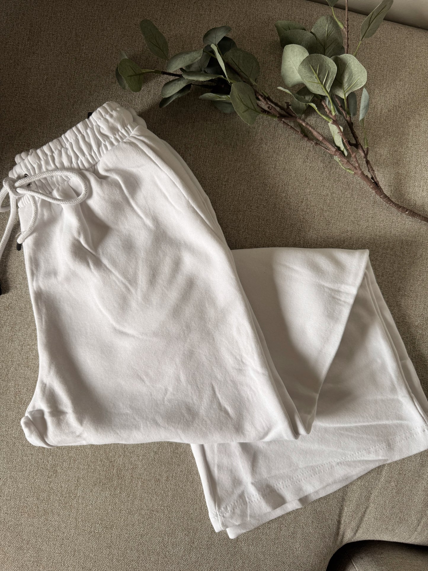 So This Is Love Lounge Set: Customizable Matching Wide Leg Sweatpants & Half Zip Crew