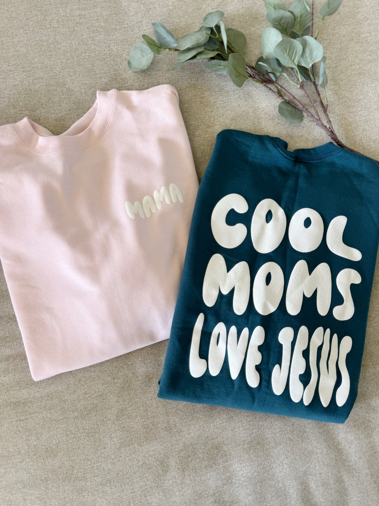 Personalized Toddler Sweatshirt: 'Cool Kids Love Jesus', Matching Christian Apparel, Custom Sleeve Name