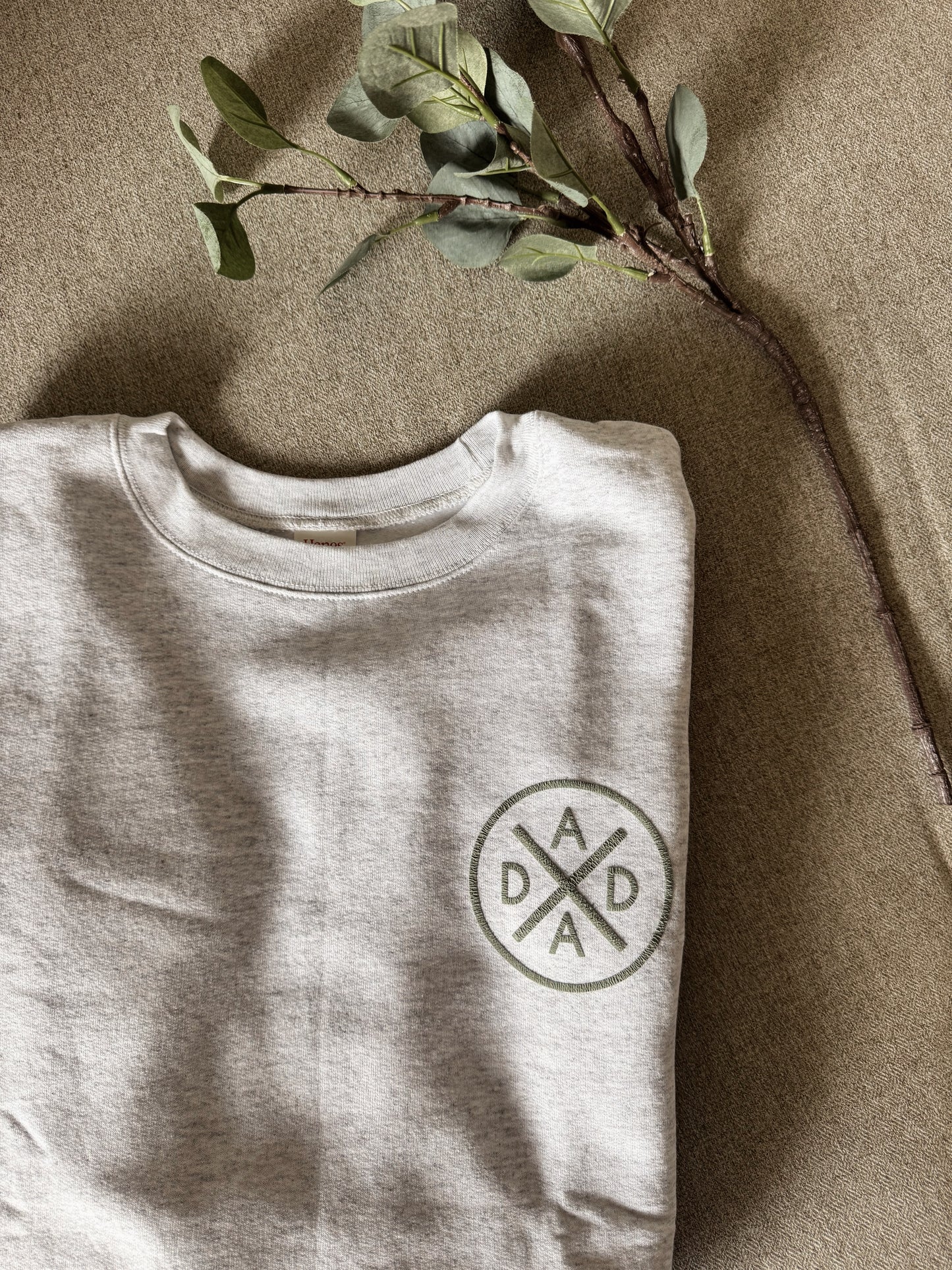 Dad Apparel / Crewneck, Father's Day, Birthday, Christmas Gifts for Dad, Girl Dad, Boy Dad, Custom, Neutral, Sleeve Customization