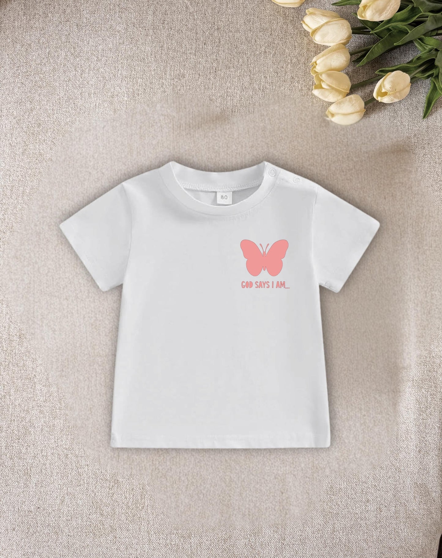 Girls Clothing / 'God Says I Am' / Attributes T-shirt: Faith Based Design, Toddler Apparel, Gifts For Littles
