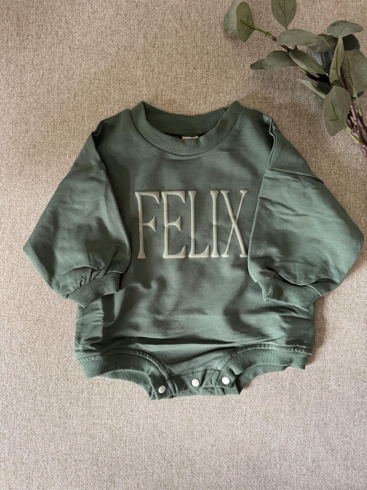Personalized Baby Name Bubble Romper - Custom Infant Clothing