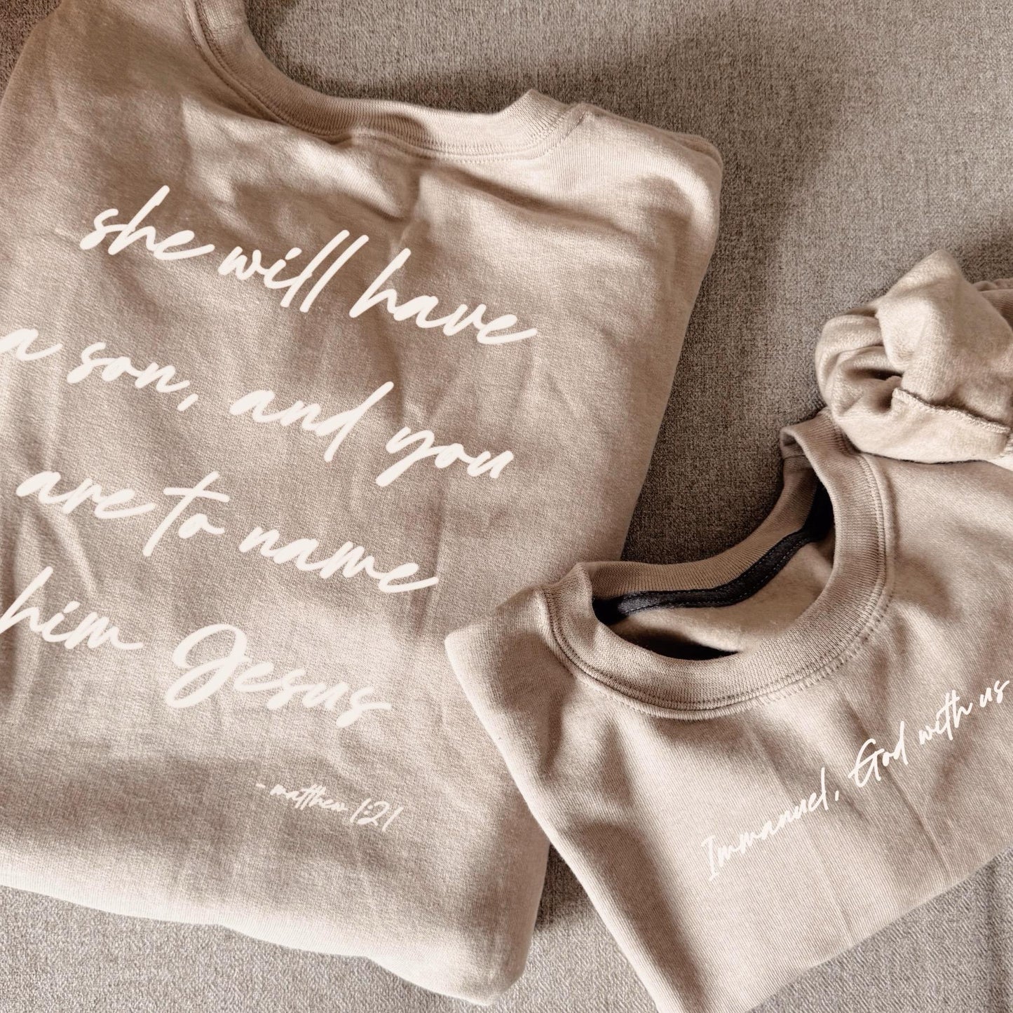 Personalized Christmas Apparel, Christian Gift Crewneck, T-Shirt, Hoodie