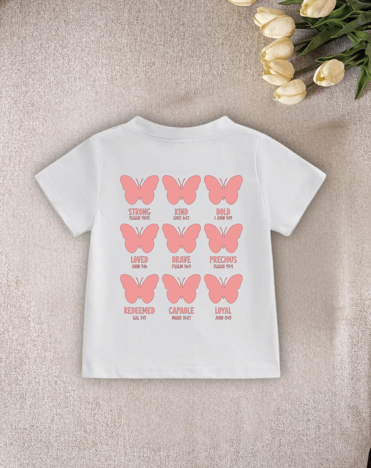 Girls Christian Clothing / 'God Says I Am' / Attributes Tshirt: Faith Based Design, Toddler Apparel, Gifts for Toddler, Christian Apparel