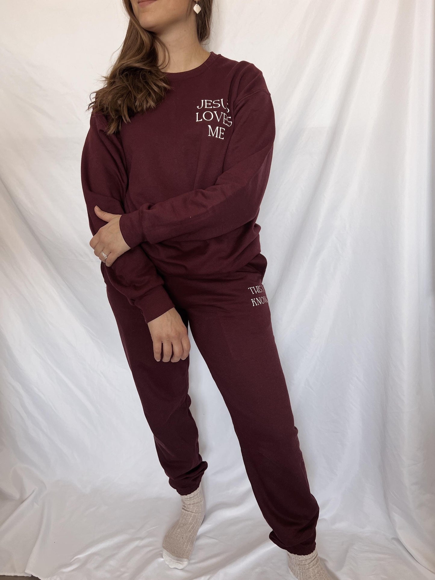 Personalized Lounge Set: Custom Sweat Sets / Sweatpants & Crewneck / Matching Set