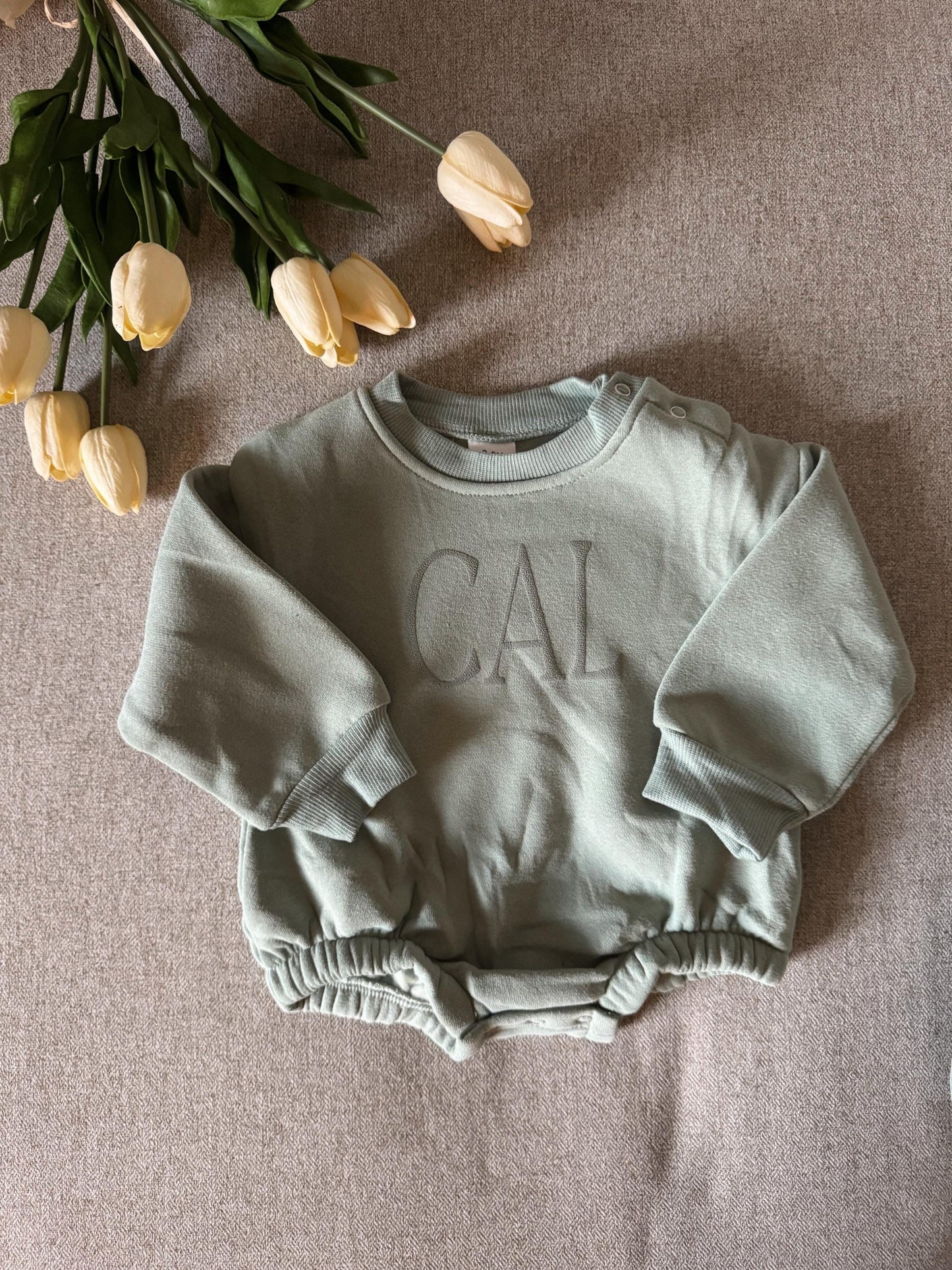 Personalized Baby Name Bubble Romper - Custom Infant Clothing