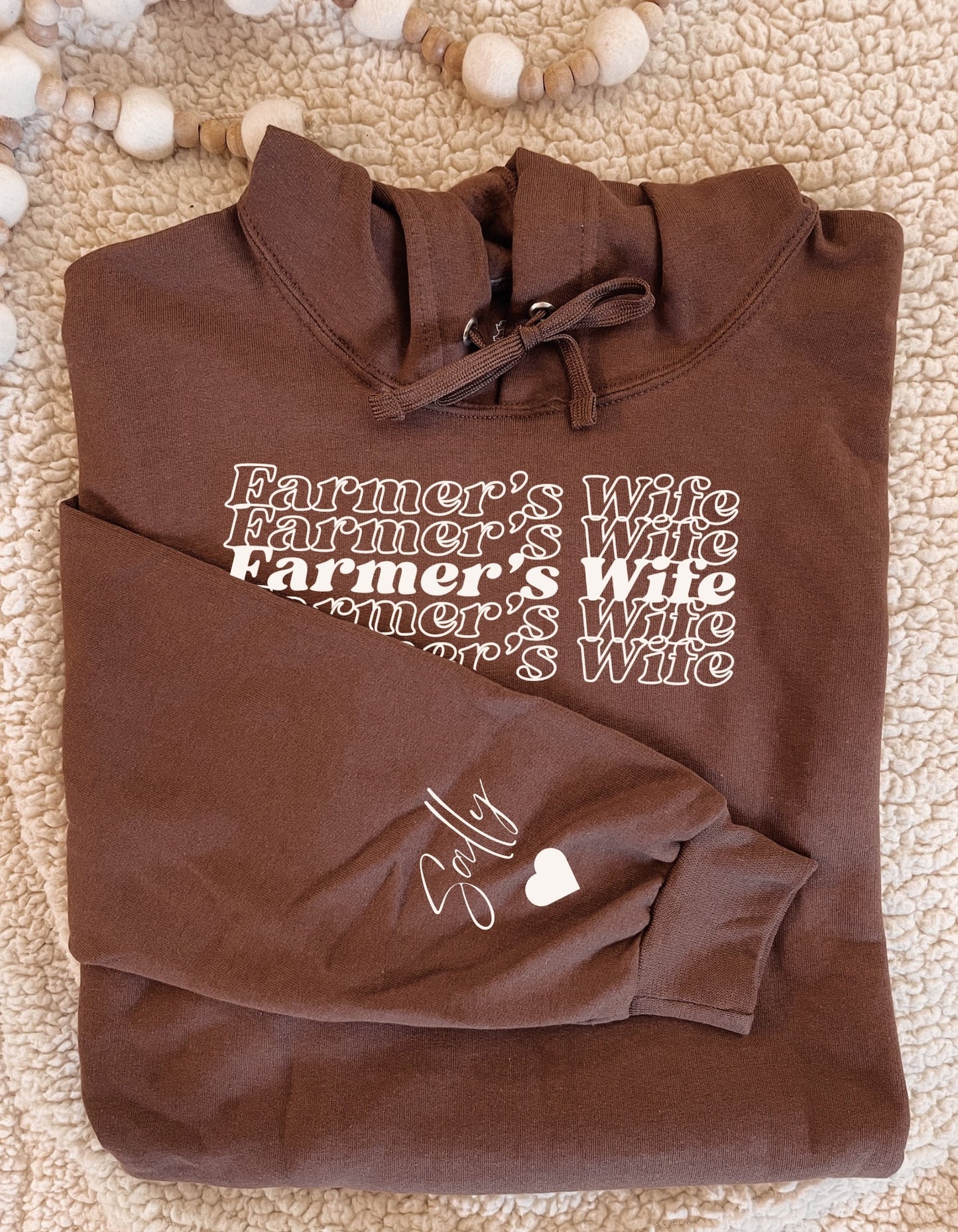 Personalized Farmer's Wife Sweatshirt: Harvest Season Gift