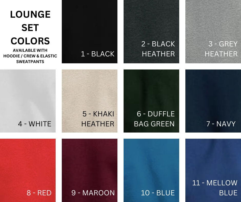 Personalized Lounge Set: Custom Sweat Sets / Sweatpants & Crewneck / Matching Set