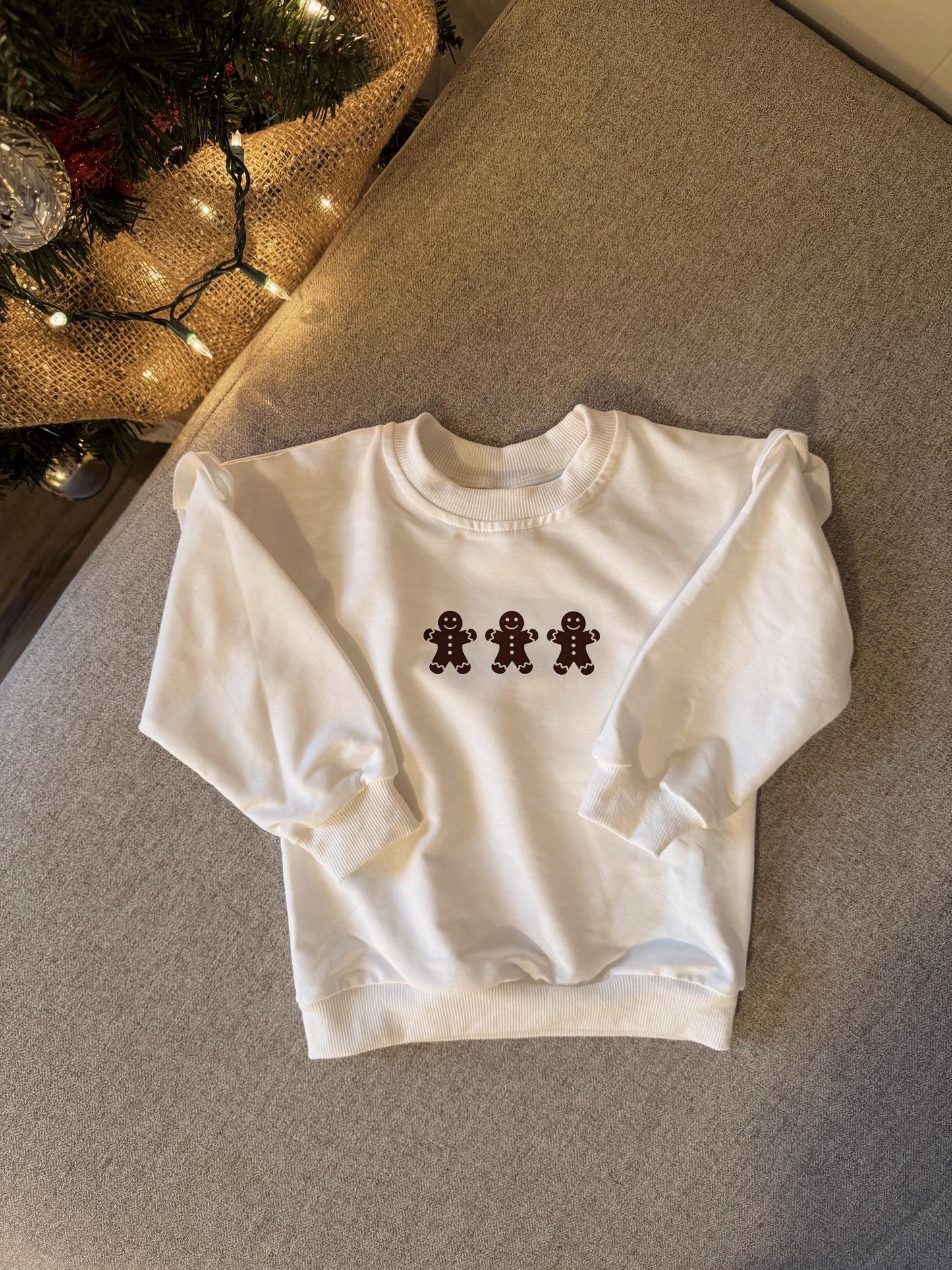 Personalized Gingerbread Holiday Romper & Crew // Custom Baby, Infant, Toddler, Christmas Outfit