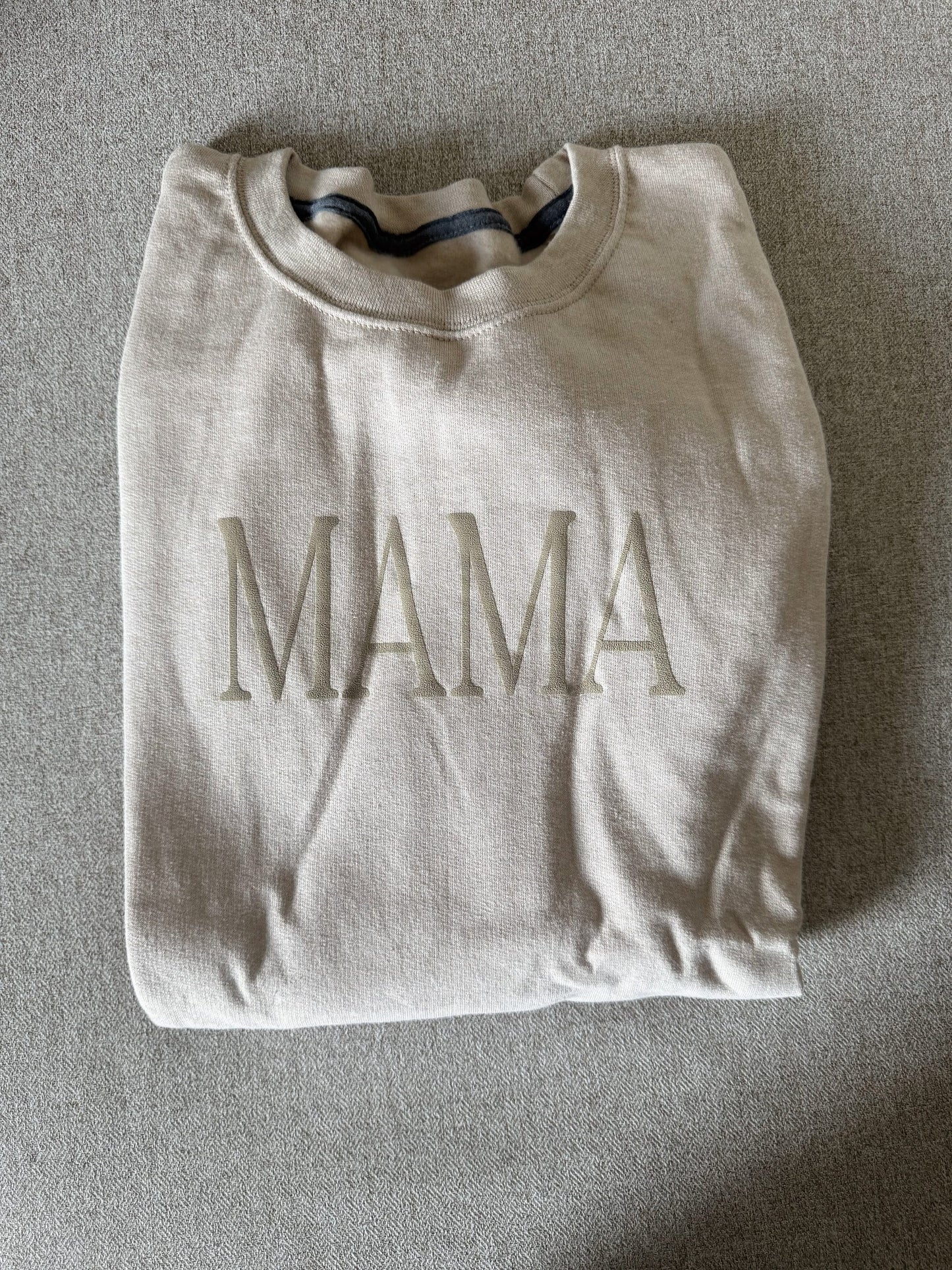 Personalized Hubby and Wifey Matching Puff Vinyl Sweatshirts / Crewneck, Custom, Neutral, His and Hers, Honeymoon Gift, Wedding Gift, date