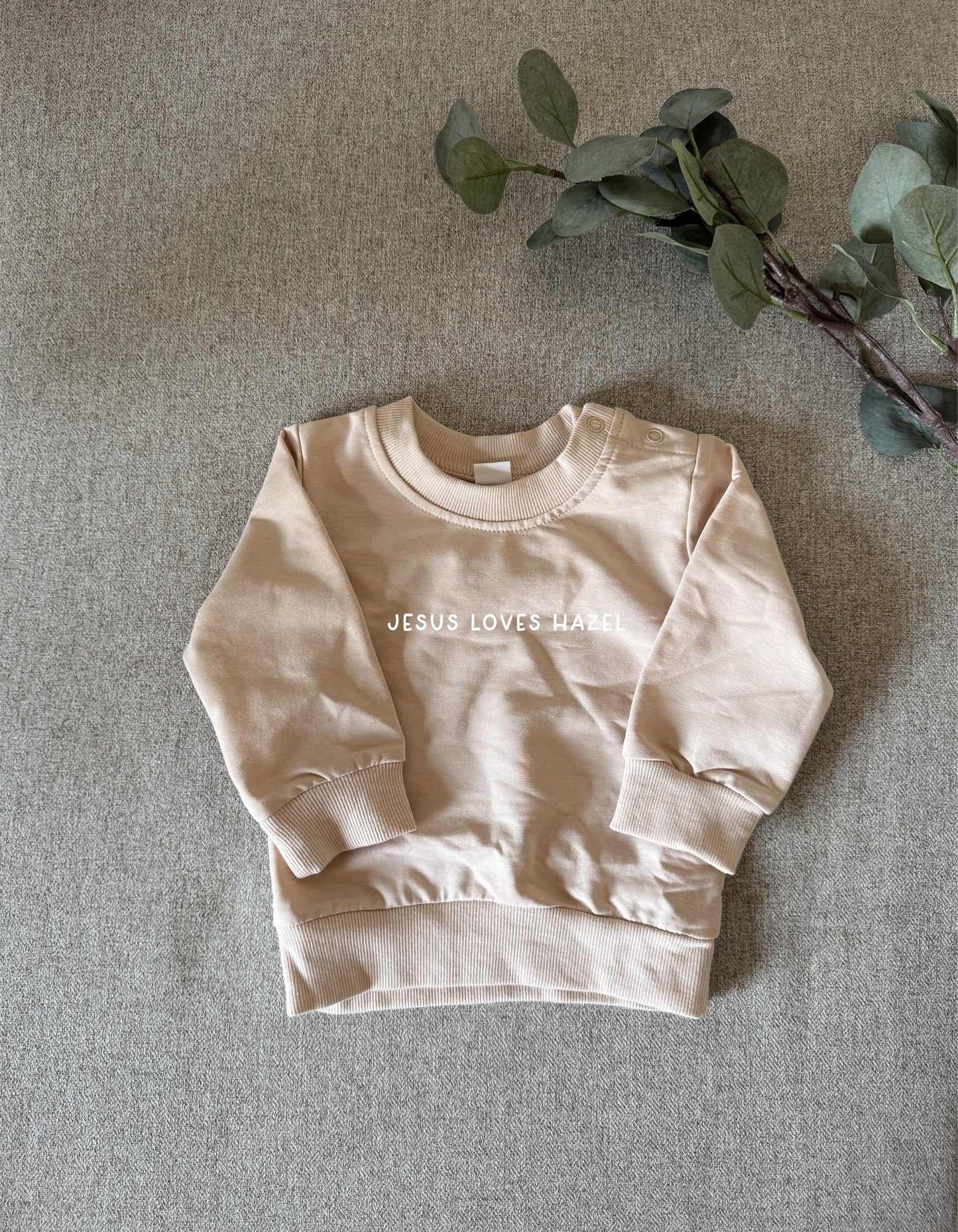 Personalized 'Jesus Loves Me' Baby Romper: Faith Based Apparel with Customization