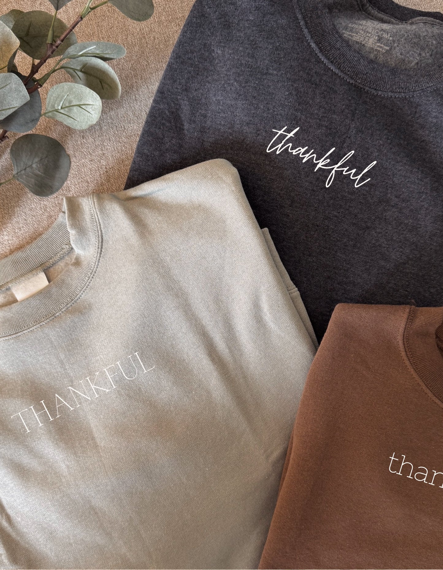 Personalized Thankful Sweatshirt: Fall Thanksgiving Crewneck, Tshirt, Longsleeve, Hoodie, Holiday Gifts