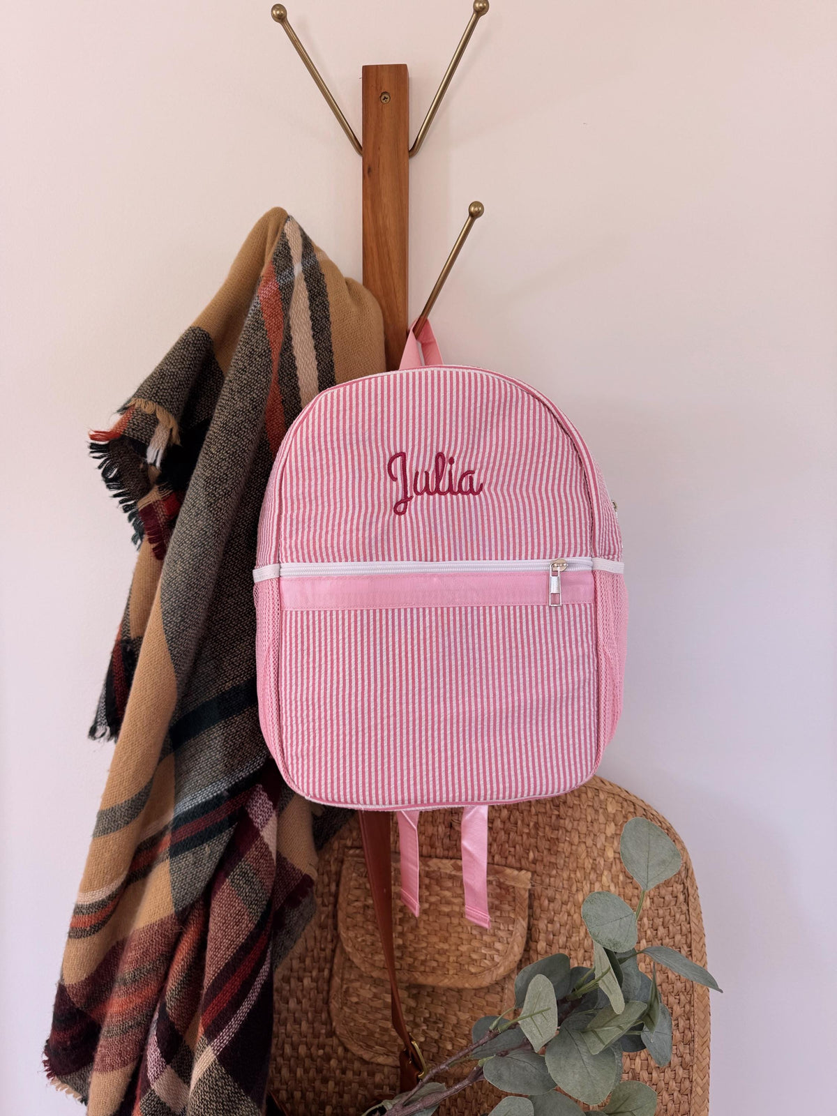 Personalized toddler backpack with embroidered name