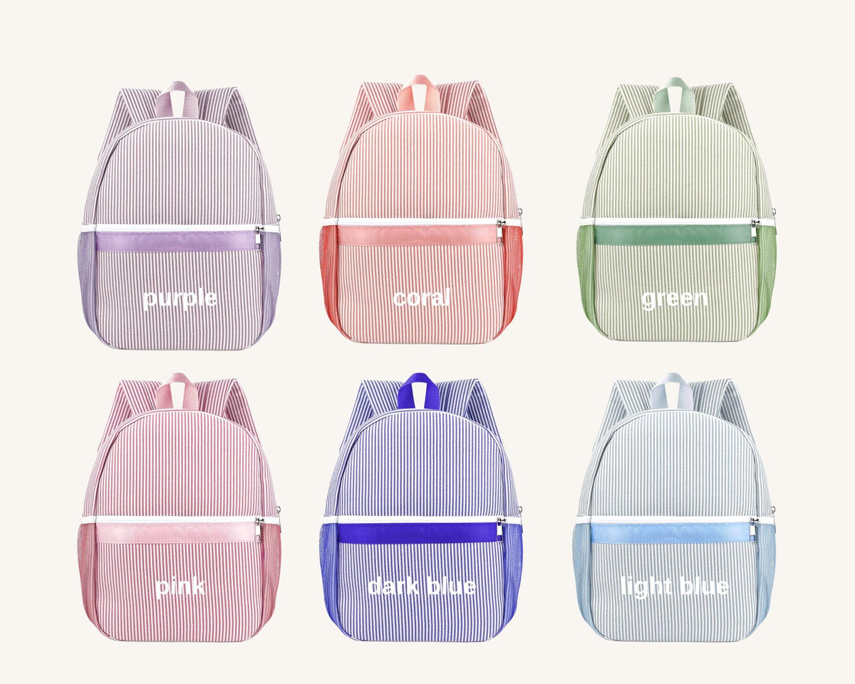 Toddler backpack front zippered pocket