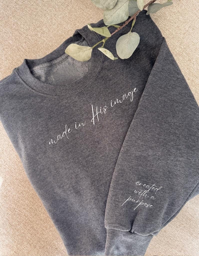 Personalized Christian Sweatshirt: Simple Faith Sayings, Jesus Apparel, Christian Gifts