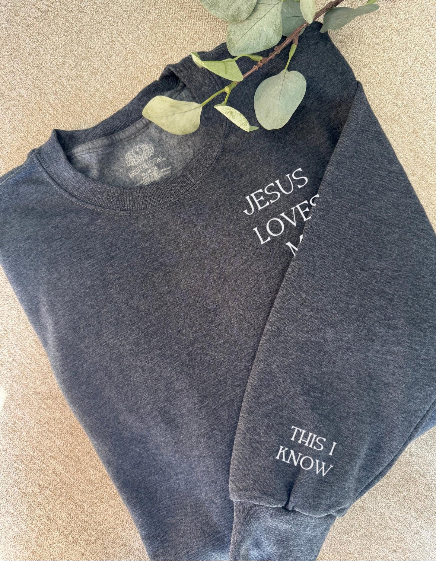 Personalized Christian Sweatshirt: Simple Faith Sayings, Jesus Apparel, Christian Gifts