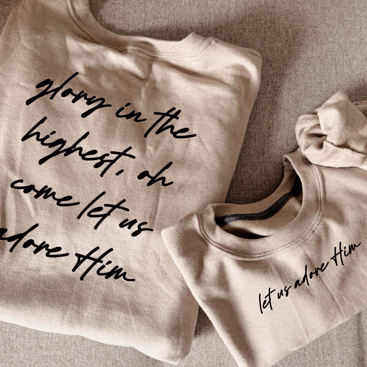 Personalized Christmas Apparel, Christian Gift Crewneck, T-Shirt, Hoodie