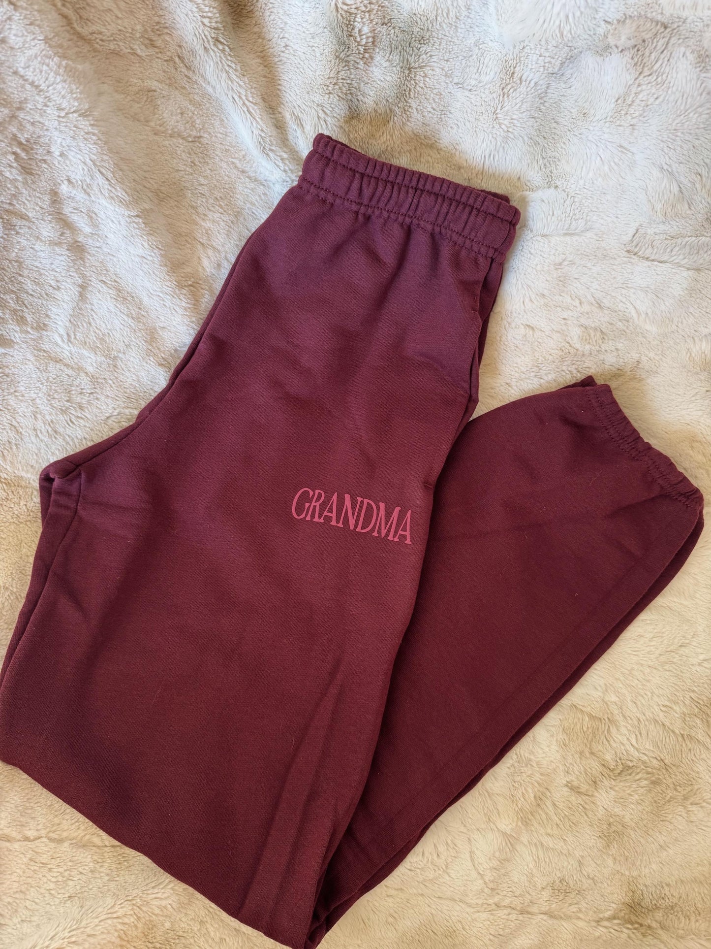 Personalized 'Granny' Lounge Set: Custom Matching Sweatshirt & Pants, Grandparent Apparel