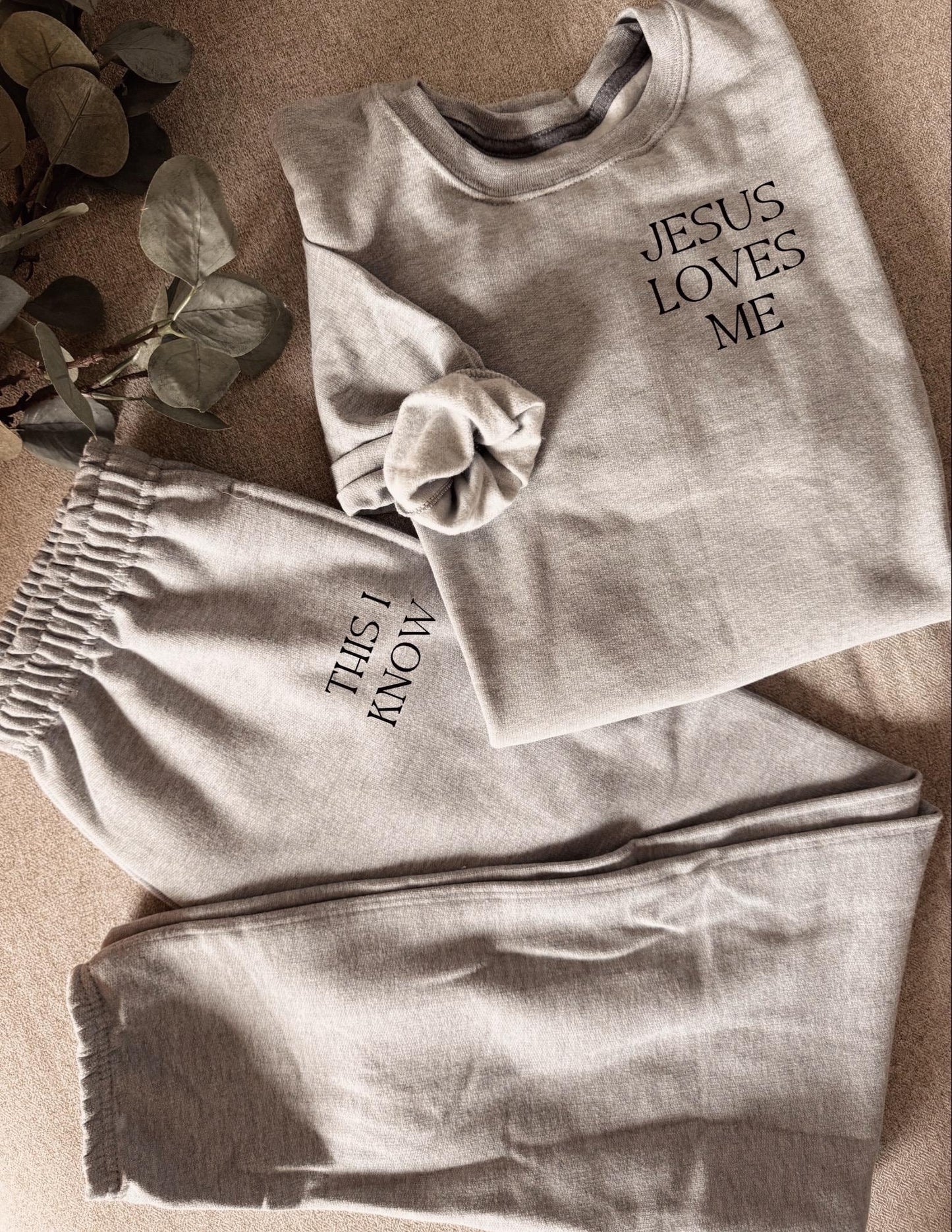 Personalized Lounge Set: Custom Sweat Sets / Sweatpants & Crewneck / Matching Set