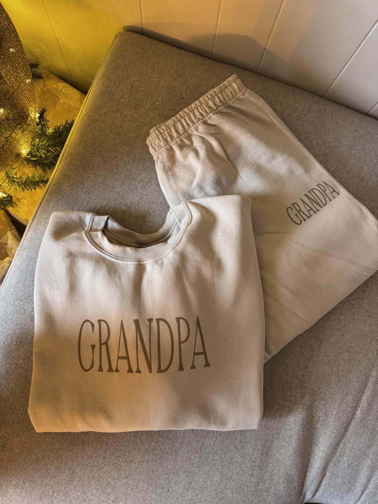 Personalized 'Granny' Lounge Set: Custom Matching Sweatshirt & Pants, Grandparent Apparel