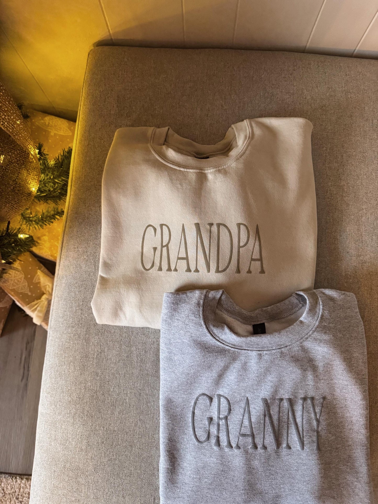 Personalized 'Granny' Lounge Set: Custom Matching Sweatshirt & Pants, Grandparent Apparel