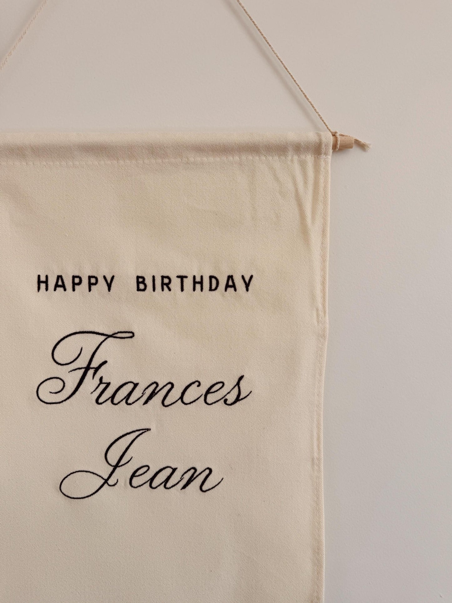 Custom Birthday Banner - Personalized Milestone Keepsake Pennant