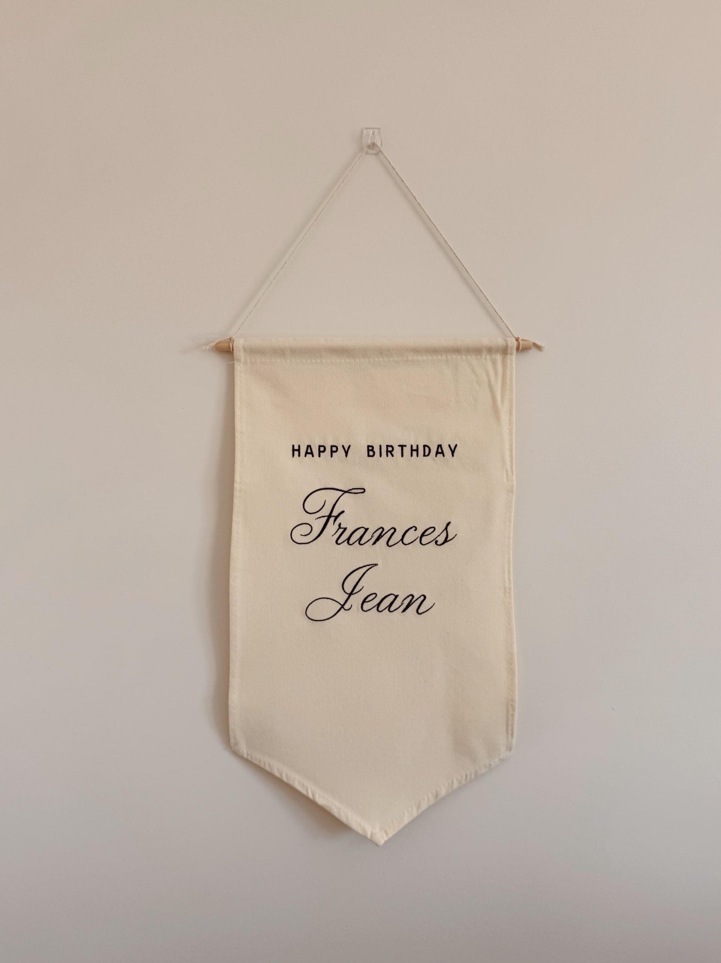 Custom Birthday Banner - Personalized Milestone Keepsake Pennant